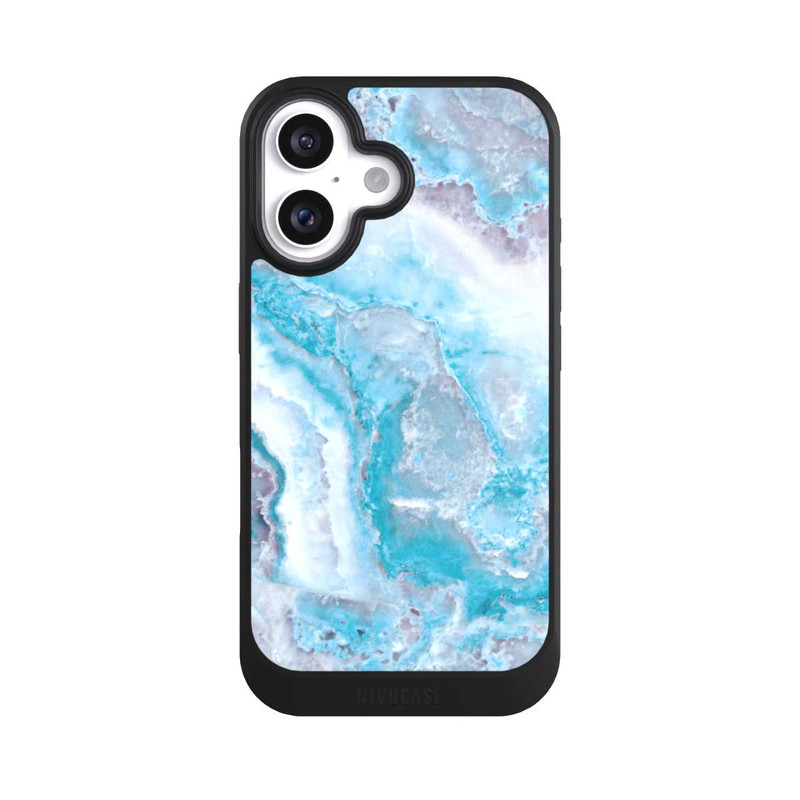 iPhone 16 NIVOcore Edelstein Hellblau