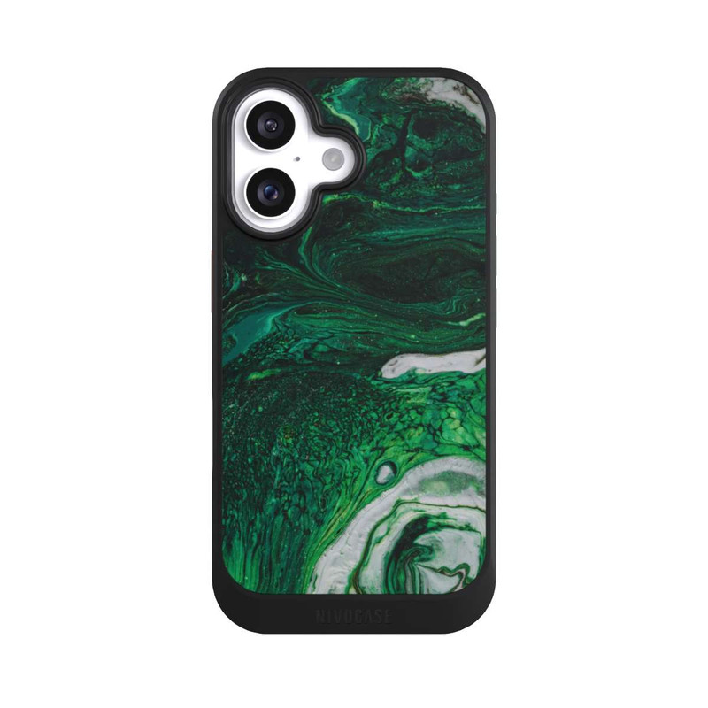 iPhone 16 NIVOcore Green oil texture