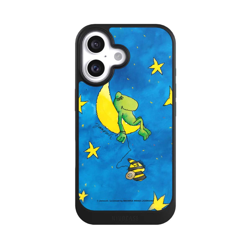 iPhone 16 NIVOcore Frosch und Tigerente Nachtbild