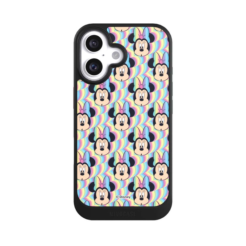 iPhone 16 NIVOcore Minnie Visages d'arc-en-ciel