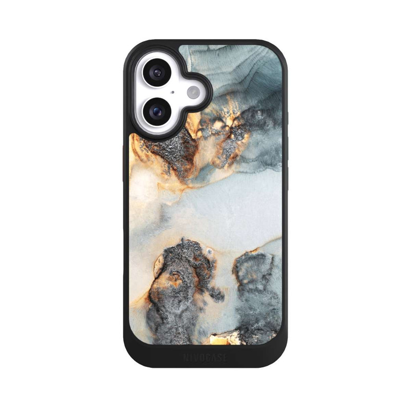 iPhone 16 NIVOcore Flutwellen Golddruck