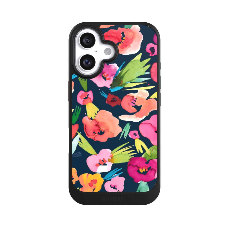 iPhone 16 NIVOcore tropische Blumen aquarell