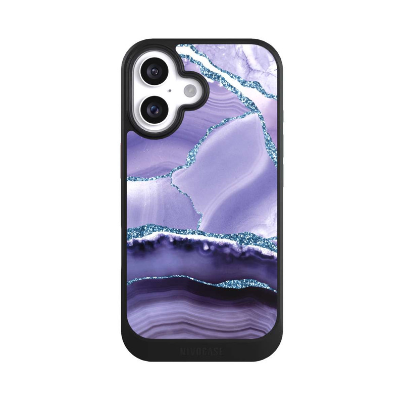 iPhone 16 NIVOcore Flieder Marmor Landschaft