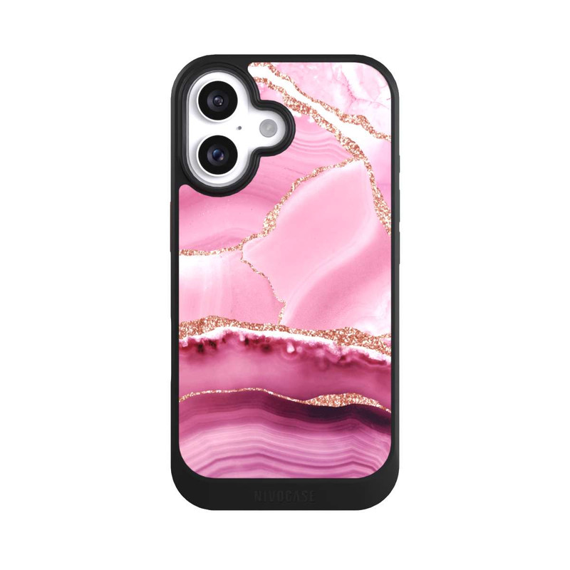 iPhone 16 NIVOcore Marbre Sirène Rose