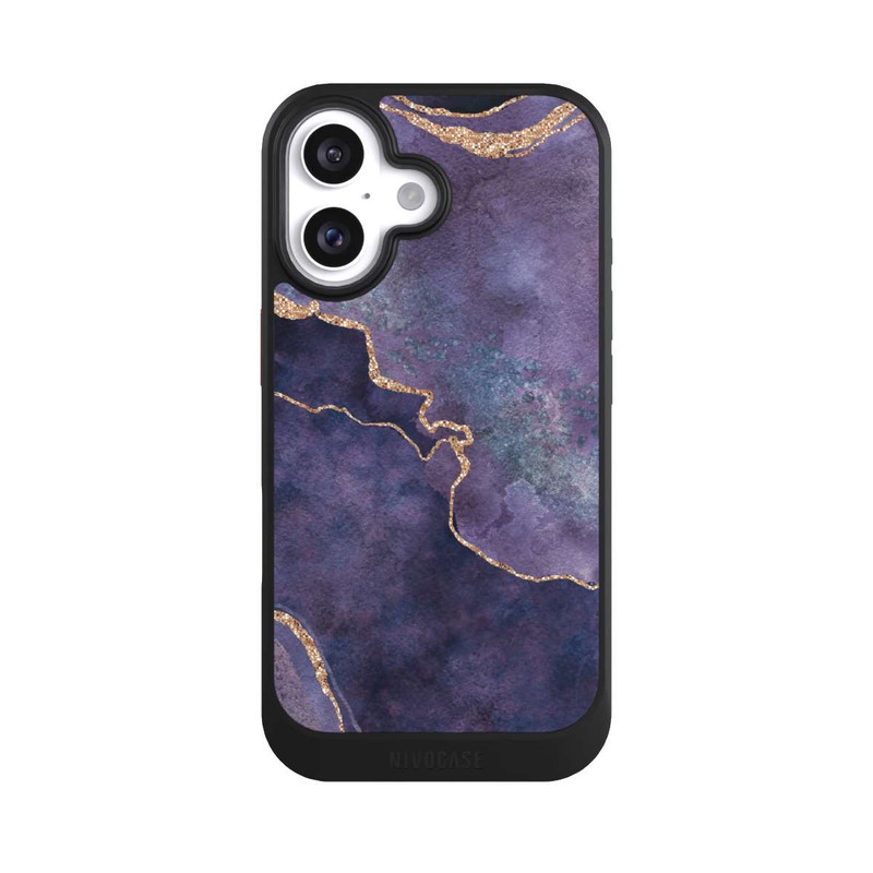 iPhone 16 NIVOcore Lila Edelstein glamourös