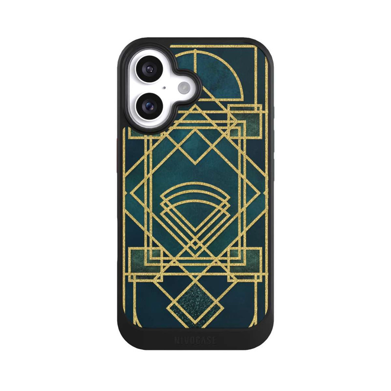 iPhone 16 NIVOcore Art Deco Quadrat