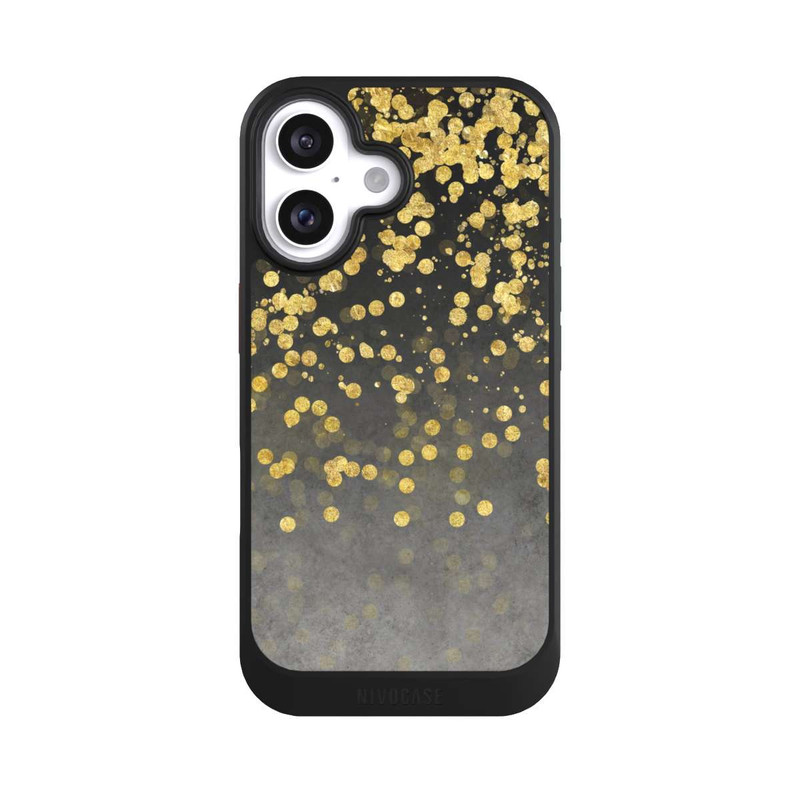 iPhone 16 NIVOcore glänzender Goldregen