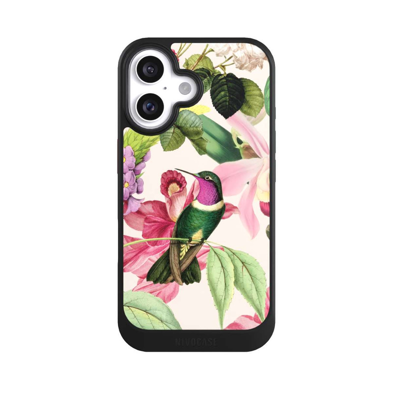 iPhone 16 NIVOcore Kolibris und Rosen