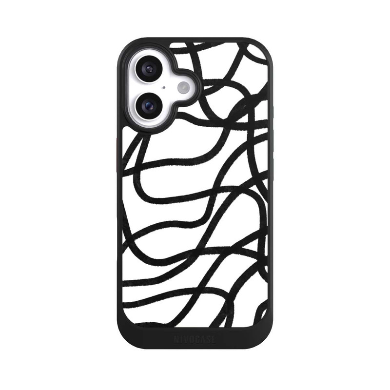 iPhone 16 NIVOcore Schwarze Linien