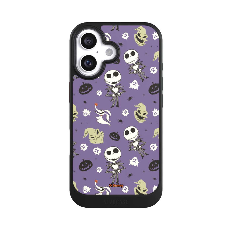 iPhone 16 NIVOcore Jack Purple Pattern Tim Burtons Nightmare before Christmas