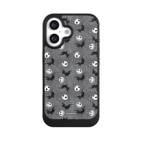 Apple iPhone 16 NIVOcore Jack Grey Pattern Tim Burtons Nightmare before Christmas