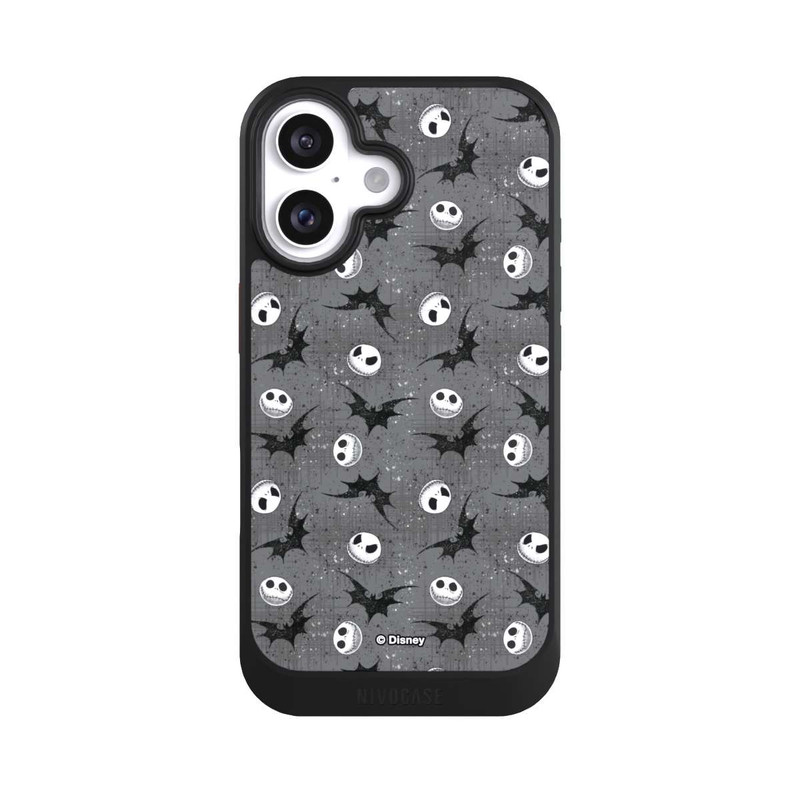 iPhone 16 NIVOcore Jack Grey Pattern Tim Burtons Nightmare before Christmas