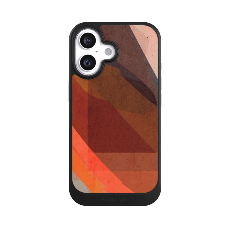 iPhone 16 NIVOcore Welle Rostrot