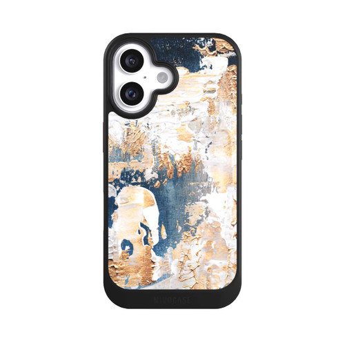 Apple iPhone 16 NIVOcore Abstraction Blue and Gold
