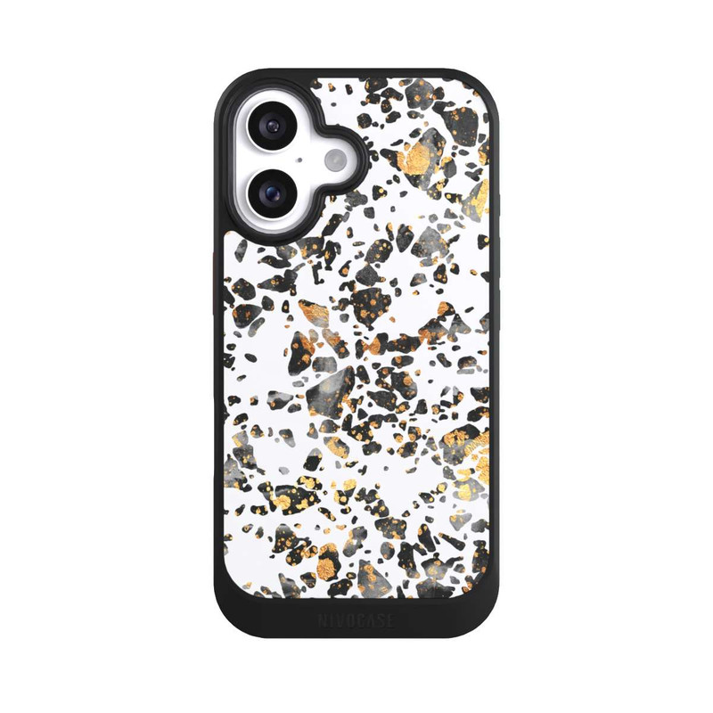 iPhone 16 NIVOcore Gold Speckled Terrazzo