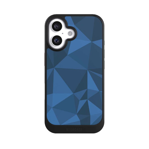 Apple iPhone 16 NIVOcore Polygon Pattern Blue