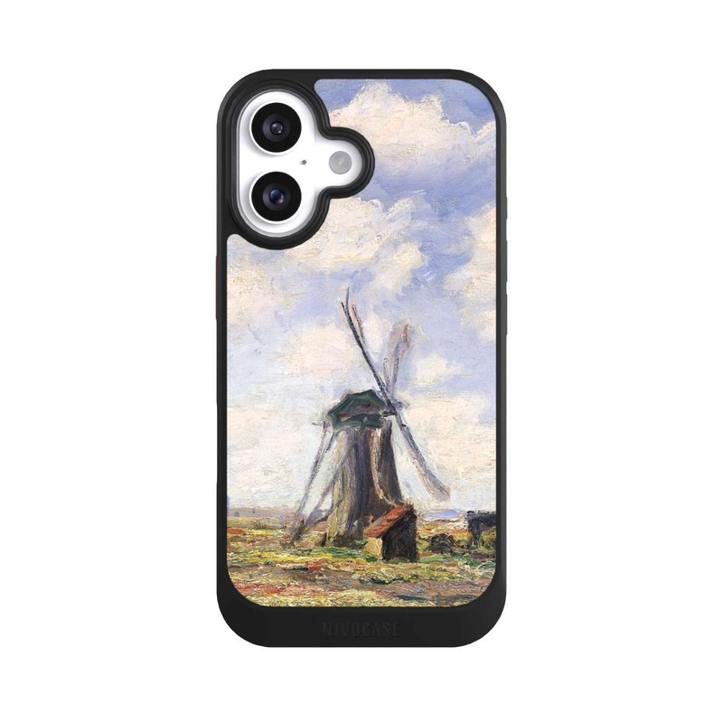 iPhone 16 NIVOcore Tulpenfelder mit der Rijnsburger Windmühle von Claude Monet