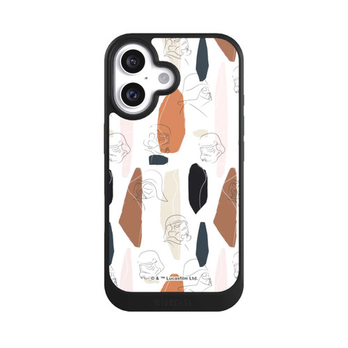 Apple iPhone 16 NIVOcore Dunkle Seite Line Art