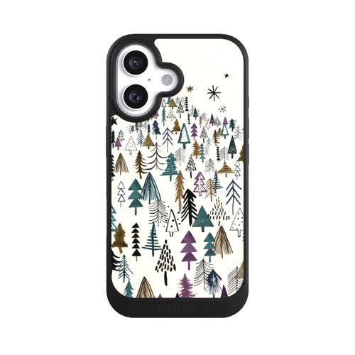 Apple iPhone 16 NIVOcore Mountain Trees Forest Purple