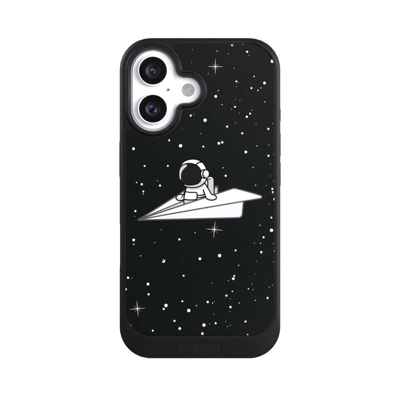 iPhone 16 NIVOcore Astronaut Paper Plane Comic