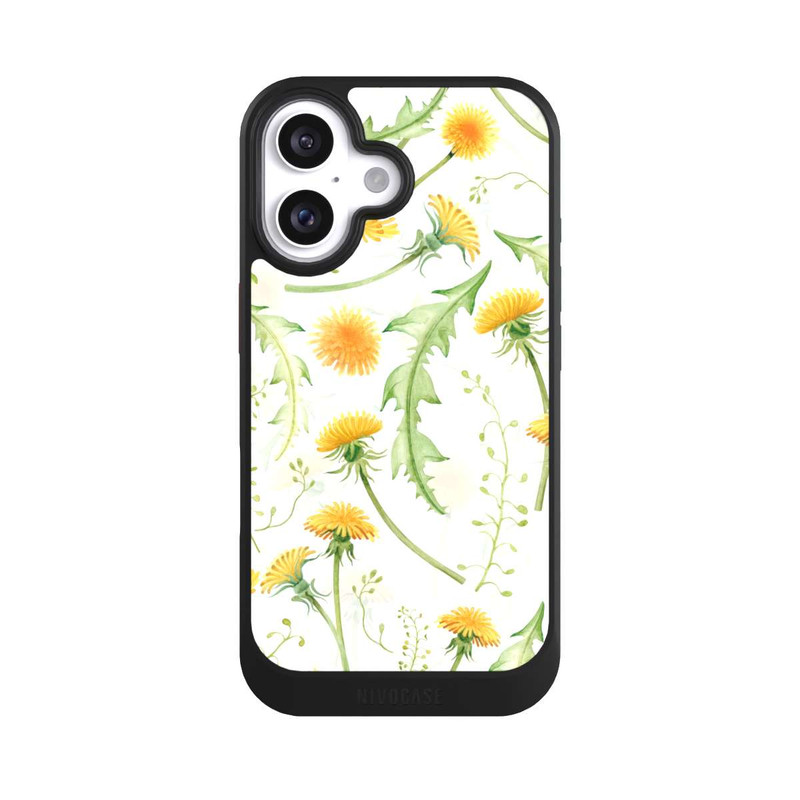 iPhone 16 NIVOcore Löwenzahn Muster