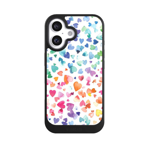 Apple iPhone 16 NIVOcore Liebesherzen aquarell