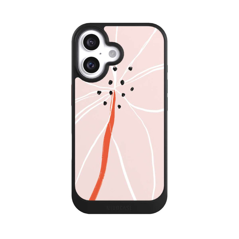 iPhone 16 NIVOcore Abstrakte Blume Nr. 1