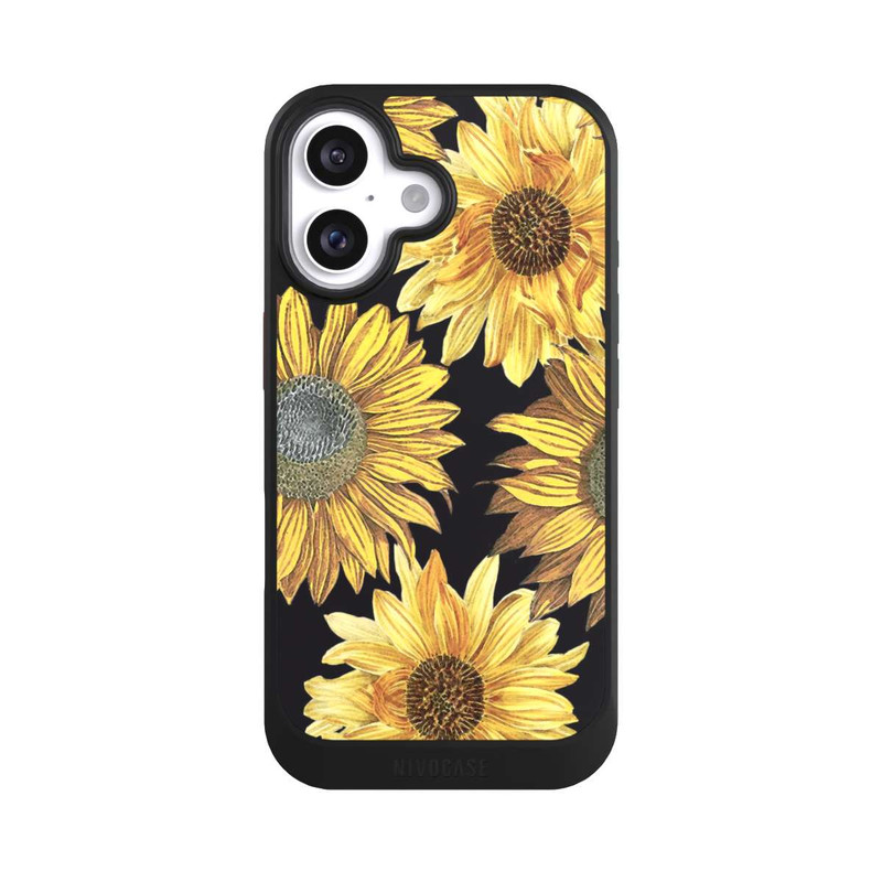 iPhone 16 NIVOcore Retro-Sonnenblumen