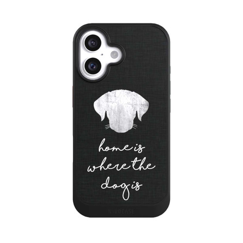  NIVOcore Home Is Where The Dog Is - Weiß auf Schwarz