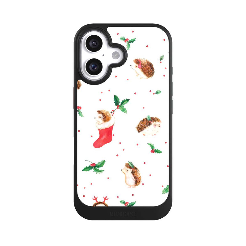 iPhone 16 NIVOcore Christmas Cute Hedgehog