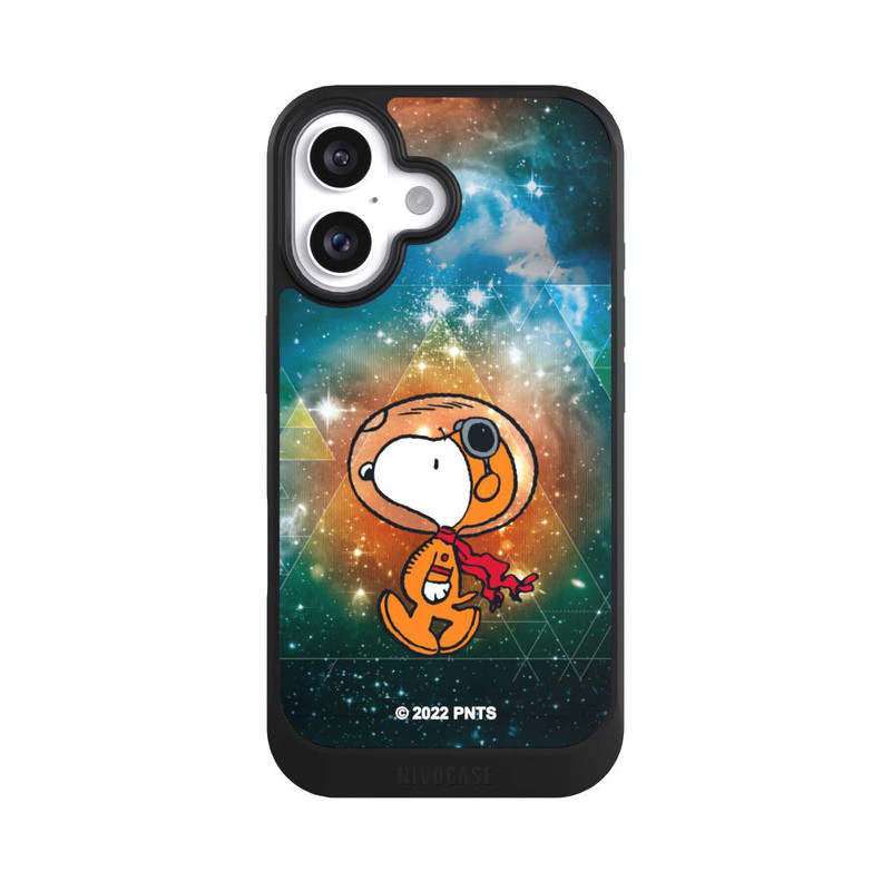 iPhone 16 NIVOcore Snoopy Weltraumreisender Grün