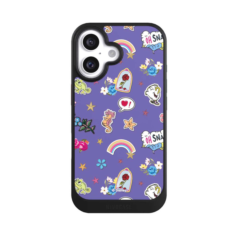 iPhone 16 NIVOcore Princess Pattern Purple Disney Princess