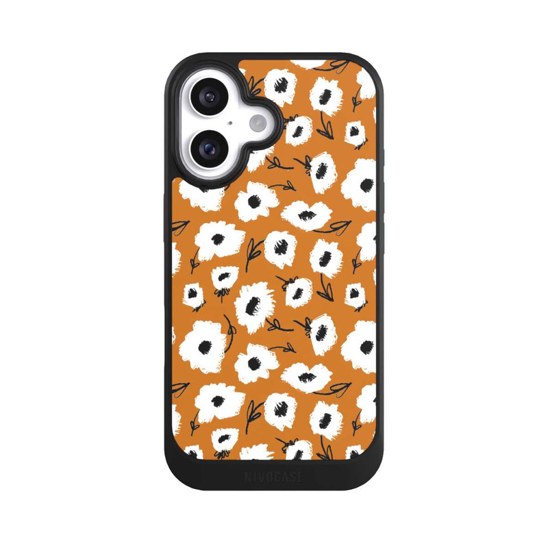 iPhone 16 NIVOcore Pattern Fleurs Ocres
