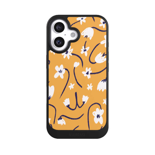 Apple iPhone 16 NIVOcore Pattern Petites Fleurs Jaunes