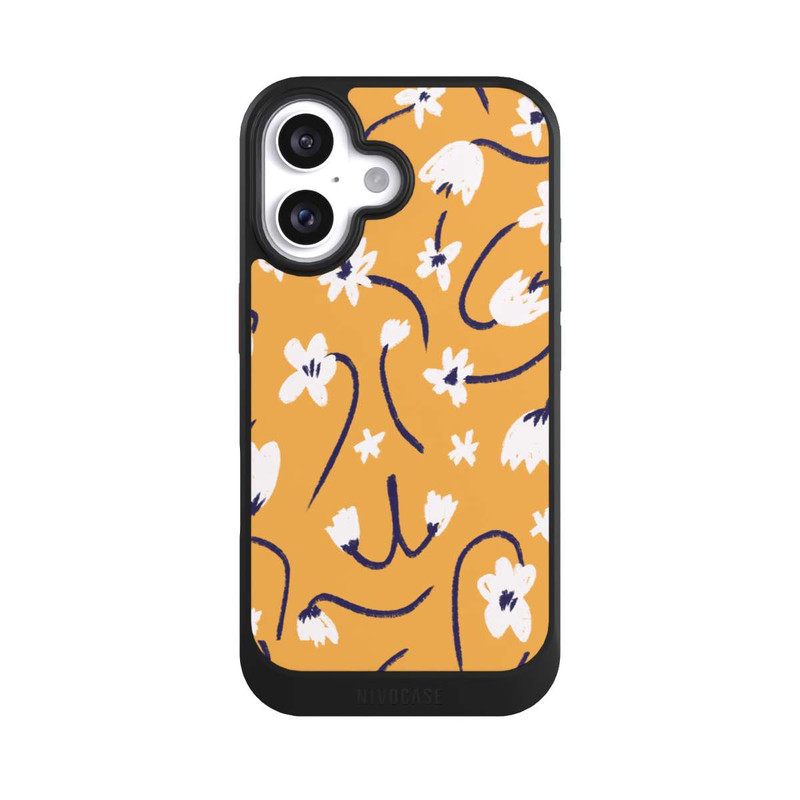 iPhone 16 NIVOcore Pattern Petites Fleurs Jaunes