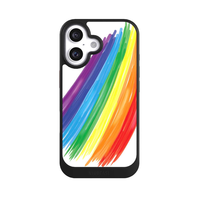 iPhone 16 NIVOcore Rainbow Paint Brush