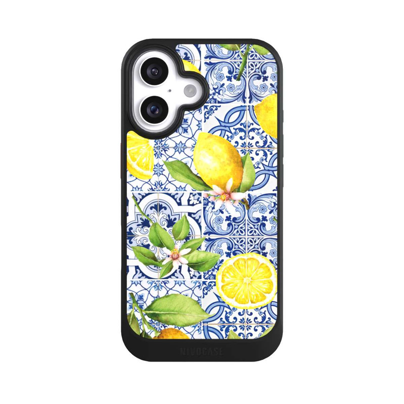 iPhone 16 NIVOcore Griechische Zitronen Muster