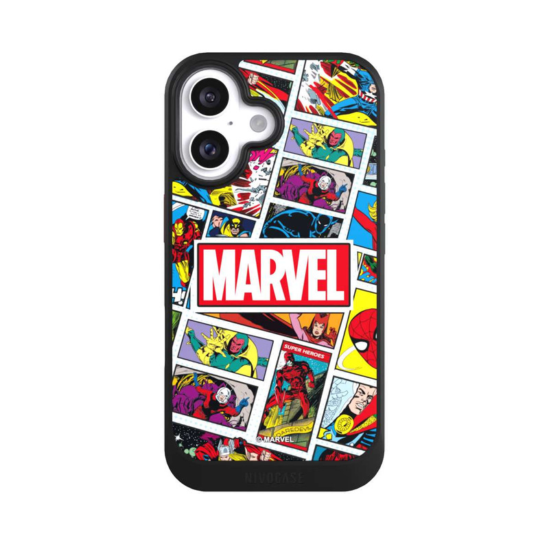 iPhone 16 NIVOcore Marvel Comic Pattern