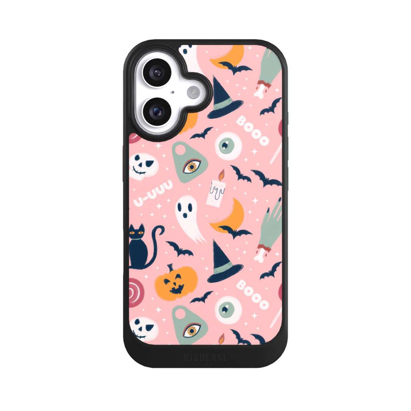 iPhone 16 NIVOcore Niedliche Halloween Gespenster Muster
