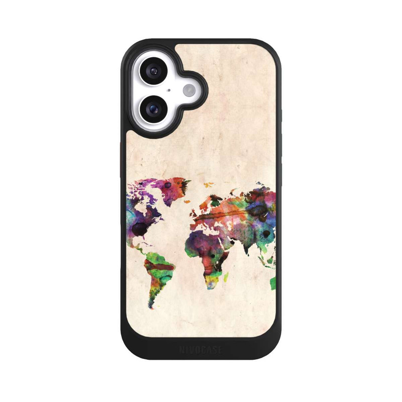 iPhone 16 NIVOcore Weltkarte von Michael Tompsett