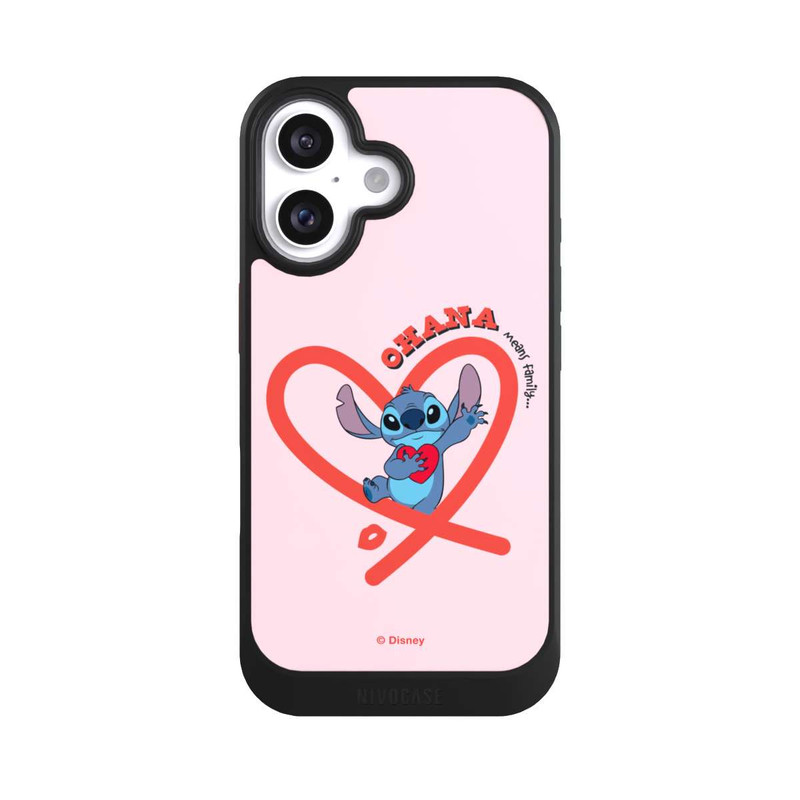 iPhone 16 NIVOcore Stitch Ohana Rosa Herz