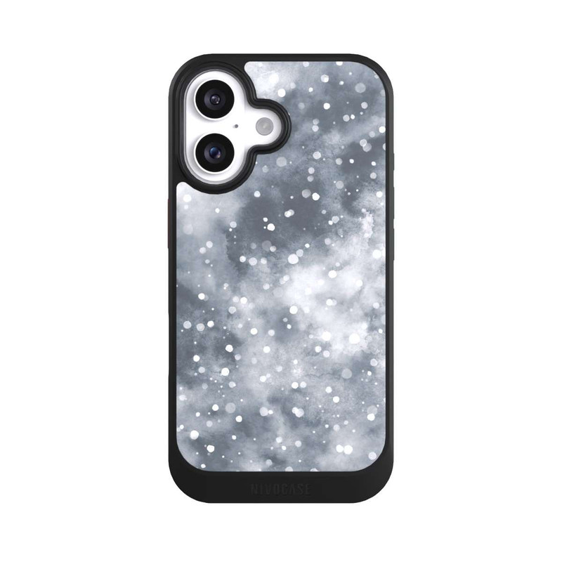 iPhone 16 NIVOcore Abstrakter Winterschneehimmel