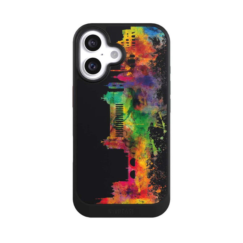 iPhone 16 NIVOcore Rom Italien Skyline Schwarz
