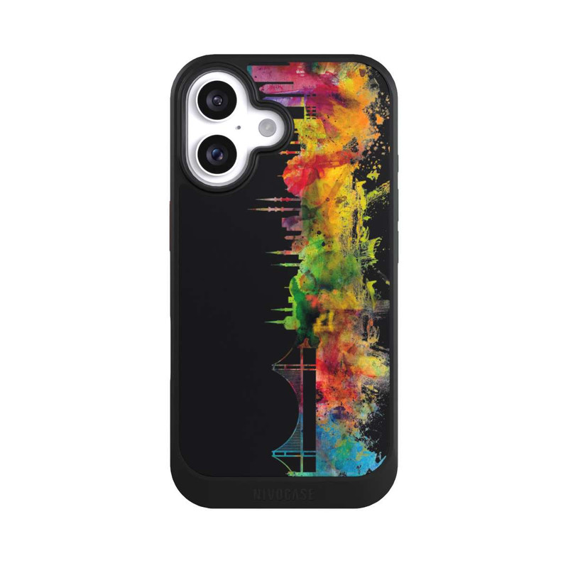 iPhone 16 NIVOcore Istanbul Türkei Skyline Schwarz