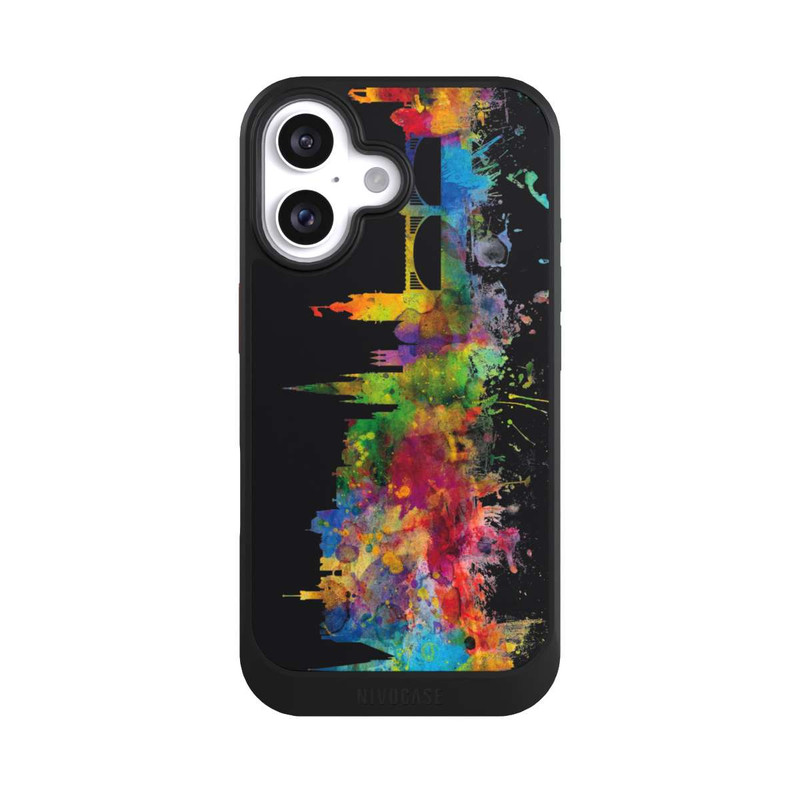 iPhone 16 NIVOcore Edinburgh Schottland Skyline Schwarz