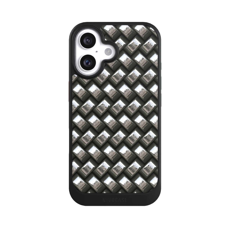 iPhone 16 NIVOcore Glamour Silver Metal