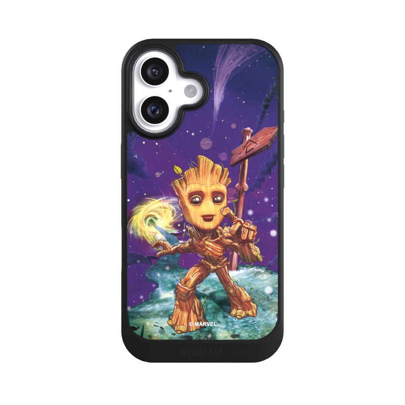 iPhone 16 NIVOcore Baby Groot Galaxy Touch
