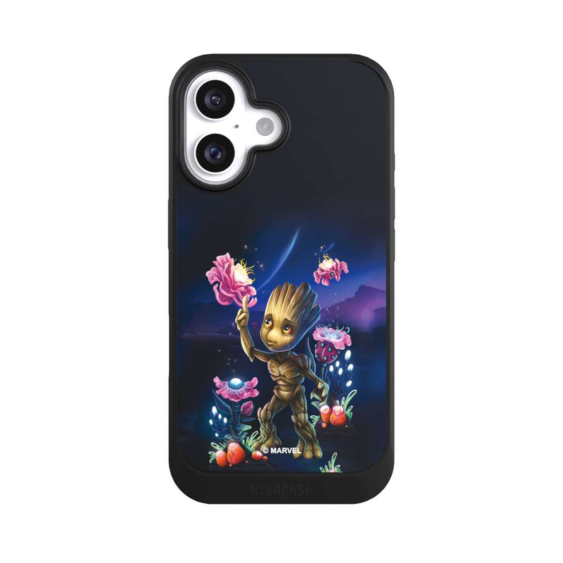 iPhone 16 NIVOcore Baby Groot Blumen