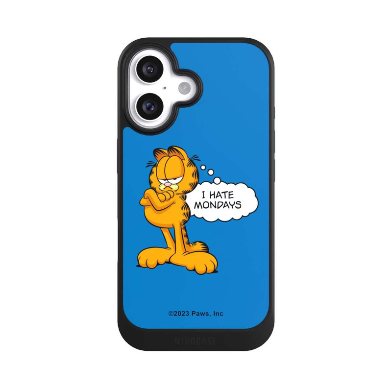 iPhone 16 NIVOcore Garfield I Hate Mondays Blau