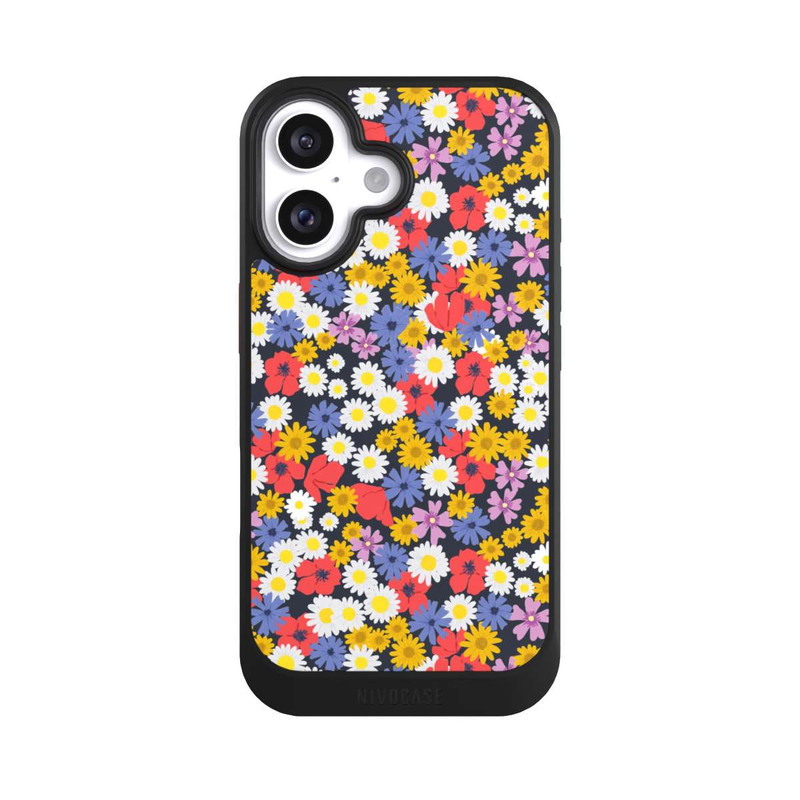 iPhone 16 NIVOcore Wildblumen-Muster